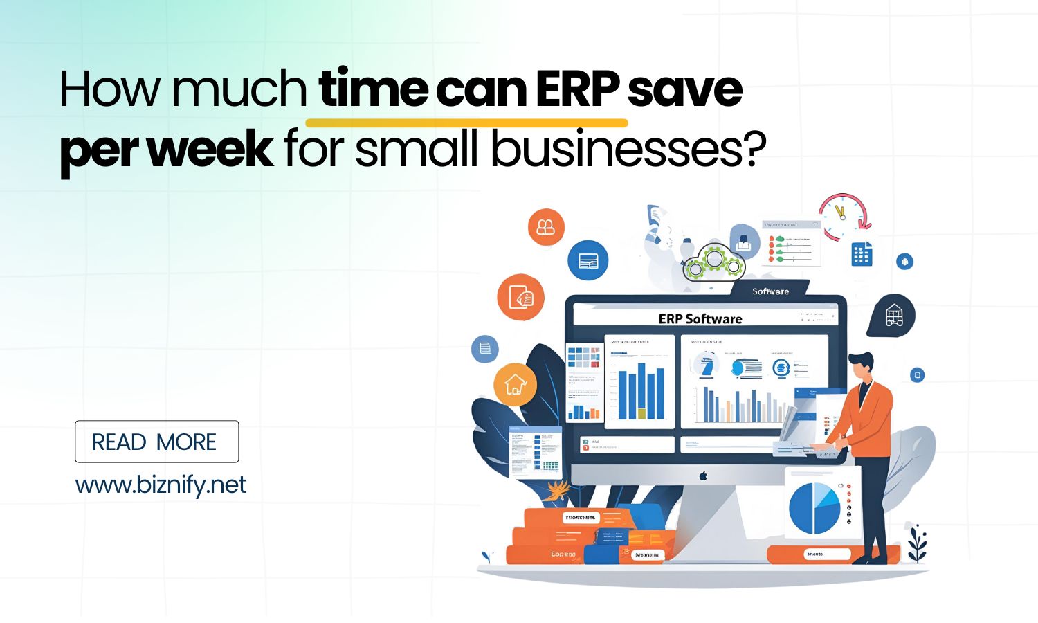 How much time can ERP save per week for small businesses?